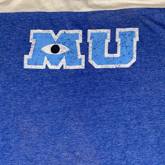 Disney Women’s Monster University Size Medium Blue And White Short Sleeve Tee - Picture 2 of 4